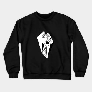 Abstract Ambiguous Twin Design Art Interpretive Crewneck Sweatshirt